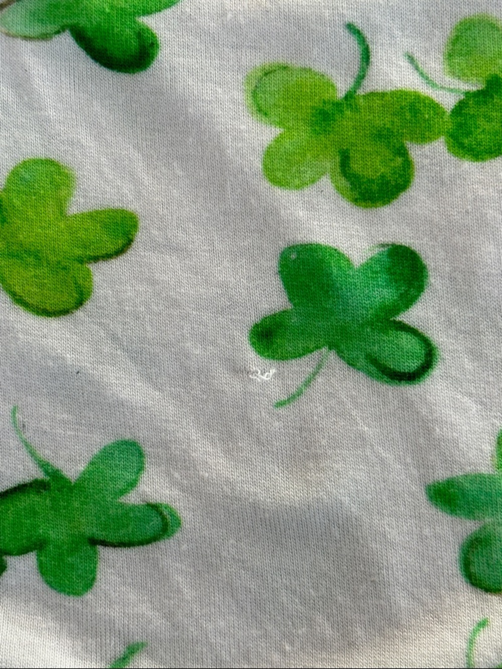 Kids Bamboo Pajama Set with Green Clovers - Picture 3 of 9